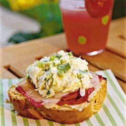 Open-faced Coleslaw Reubens