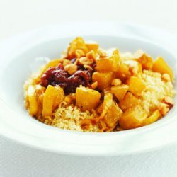 Butternut Squash with Couscous and Chutney