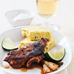 Jerk Chicken with Corn Bread