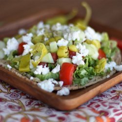 Greek-Salad Pitas