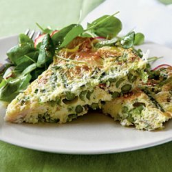 Asparagus and Smoked Trout Frittata