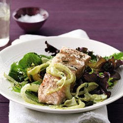 Salmon and Fennel with Roasted-Lemon Vinaigrette