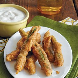 Tempura Green Beans with Mild Cayenne Sour Cream