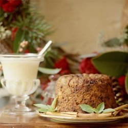 Christmas Pudding with Brandy Sauce