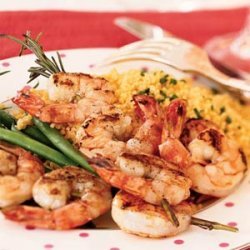 Rosemary Shrimp Scampi Skewers