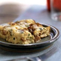 Ham and Swiss Bread Pudding