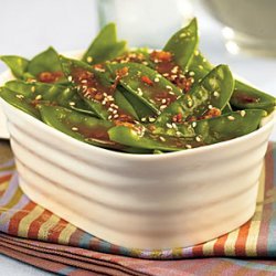 Orange-Sesame Snow Peas