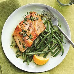 Sauteed Striped Bass with Lemon-Caper Sauce