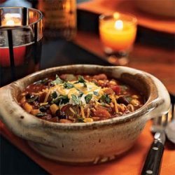 Three-Bean Chili with Vegetables