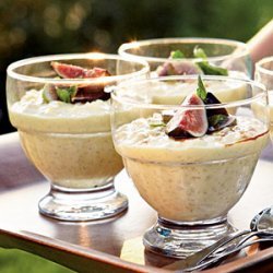 Lemony Rice Pudding with Figs and Saba