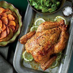 Roast Chicken with Sweet Potatoes and Apples