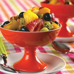 Fresh Fruit Salad with Lime-Ginger Syrup
