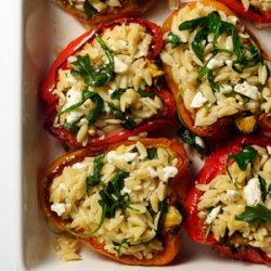 Orzo-Stuffed Peppers