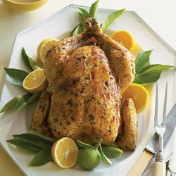 Roast Chicken with Meyer Lemon Shallot Sauce