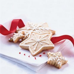 Christmas Sugar Wafers with Vanilla Icing