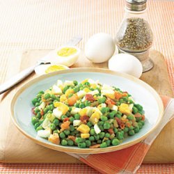 Pea Salad with Bacon and Eggs