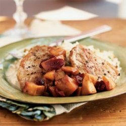 Pork Medallions with Nectarine-Cranberry Chutney