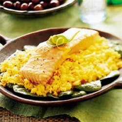 Roast Salmon with Coriander Couscous