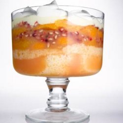 Orange, Almond, & Pomegranate Trifle