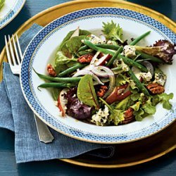 Fresh Pear-and-Green Bean Salad with Sorghum Vinaigrette