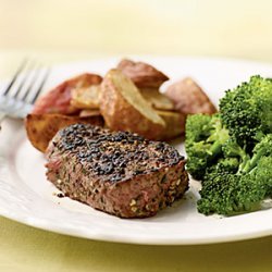 Filet Mignon with Fresh Herb and Garlic Rub