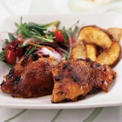 Spicy Honey-Brushed Chicken Thighs