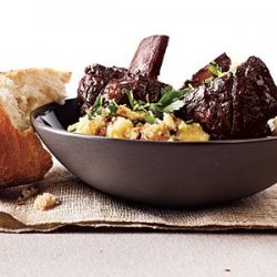 Cabernet Short Ribs with Parmesan Polenta