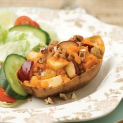 Apple-Pecan-Stuffed Sweet Potatoes