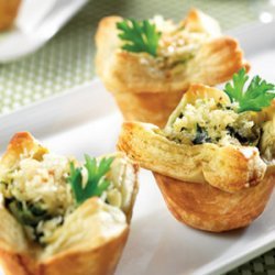 Spinach, Crab & Artichoke Mini Tarts