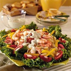 Shrimp Pasta Salad with Green Goddess Dressing