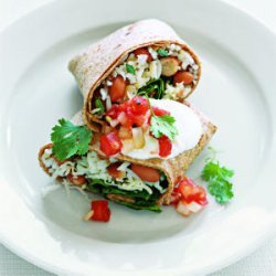 Red Bean and Spinach Burritos