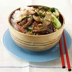 Chinese BBQ Pork With Shiitake and Bok Choy