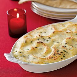 Garlic Mashed-Potato Gratin