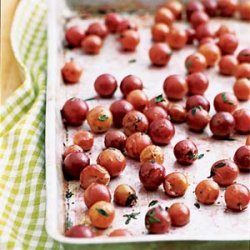 Roasted grapes