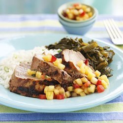 Jerk Pork Tenderloin with Pineapple-Plum Relish