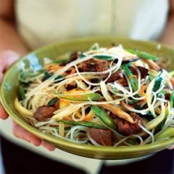 Korean Clear Noodles with Mixed Vegetables