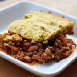 Tamale Pie with Cornbread Batter