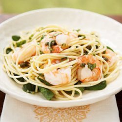 Lemon Basil Shrimp and Pasta