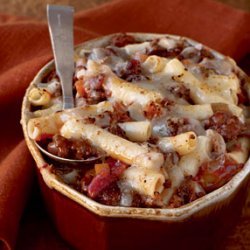 Baked Ziti with Spicy Pork and Sausage Ragù