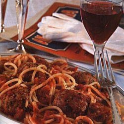 Spaghetti with Sicilian Meatballs