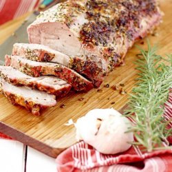 Roast Pork Loin with Garlic and Rosemary