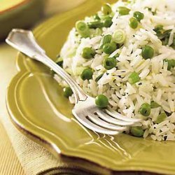 Jasmine Rice with Green Onions, Peas, and Lemon