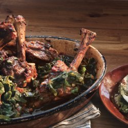 Braised Lamb Shanks with Swiss Chard