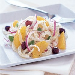 Sicilian Fennel and Orange Salad with Red Onion and Mint