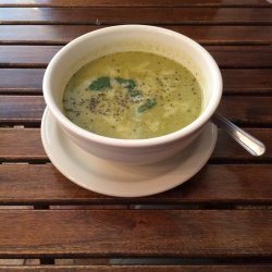 Roasted Poblano-Cream Soup