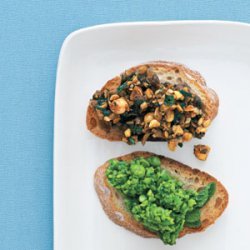 Chickpeas and Balsamic Vinegar Bruschetta