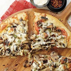 Double-Mushroom Pizza