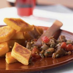 Caponata with Polenta Crostini