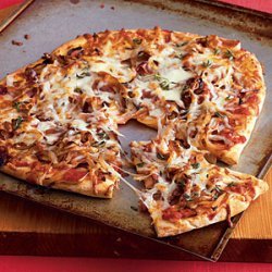 Caramelized Onion and Prosciutto Pizza