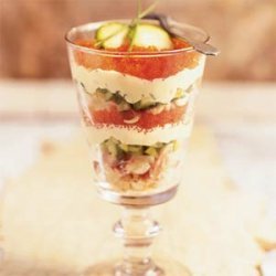 Creamy Crab and Caviar Parfaits